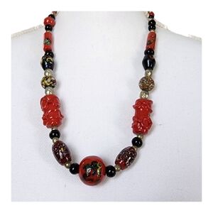 VINTAGE NECKLACE HANDCRAFTED AFRICAN ARTISAN BEADS